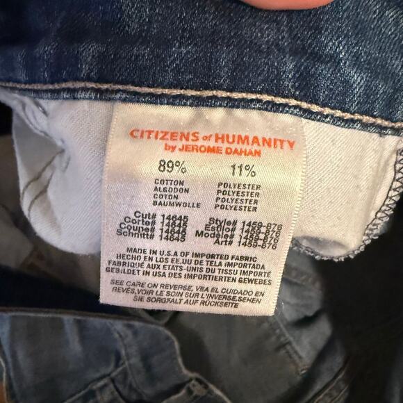 Citizens of Humanity Women's Jeans Light Wash Denim Distressed Size 29 - Picture 7 of 9